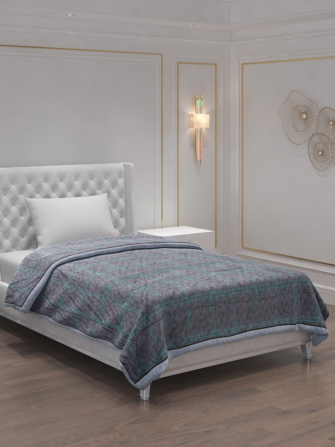 Printed 100% Polyster Single Bed Comforter for AC Room