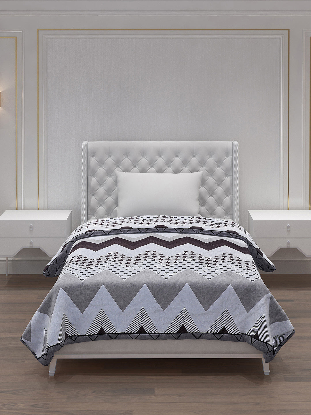 Printed 100% Polyster Single Bed Comforter for AC Room