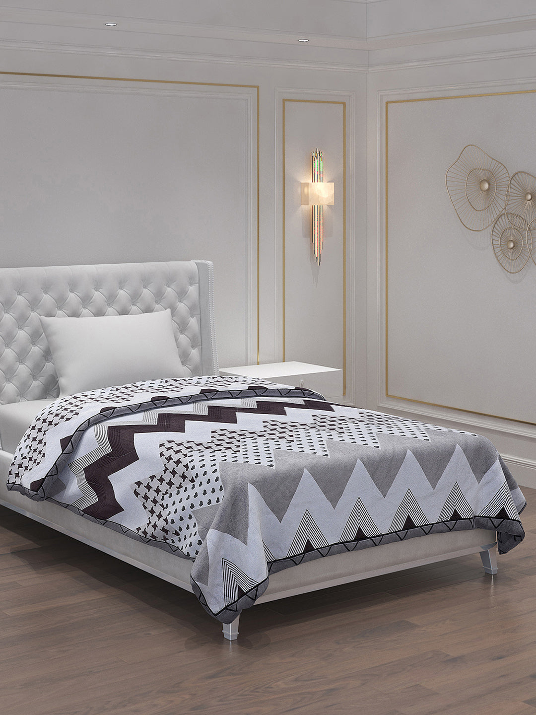 Printed 100% Polyster Single Bed Comforter for AC Room