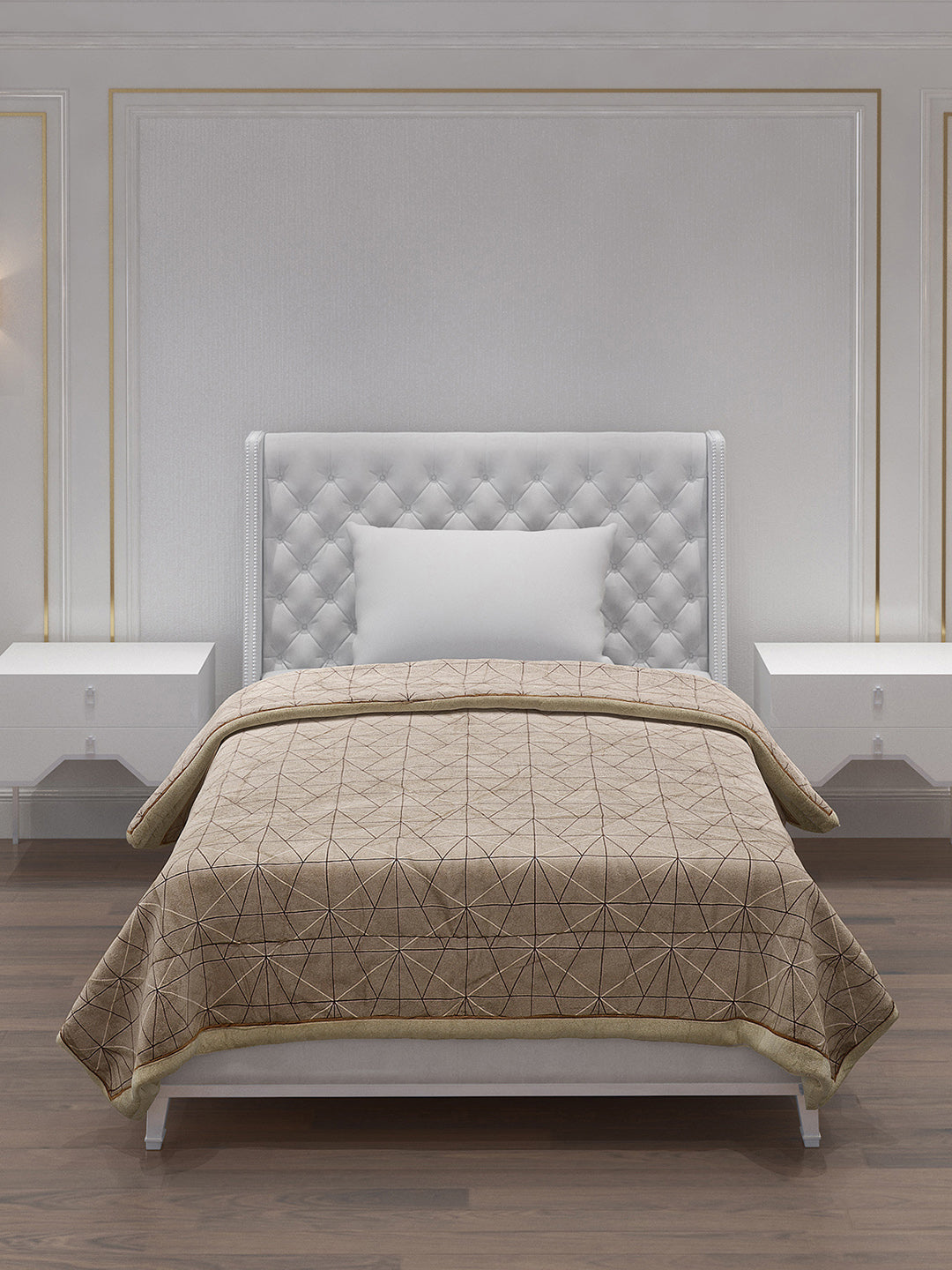 Printed 100% Polyster Single Bed Comforter for AC Room