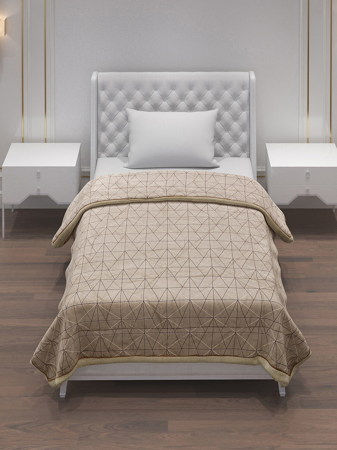 Printed 100% Polyster Single Bed Comforter for AC Room