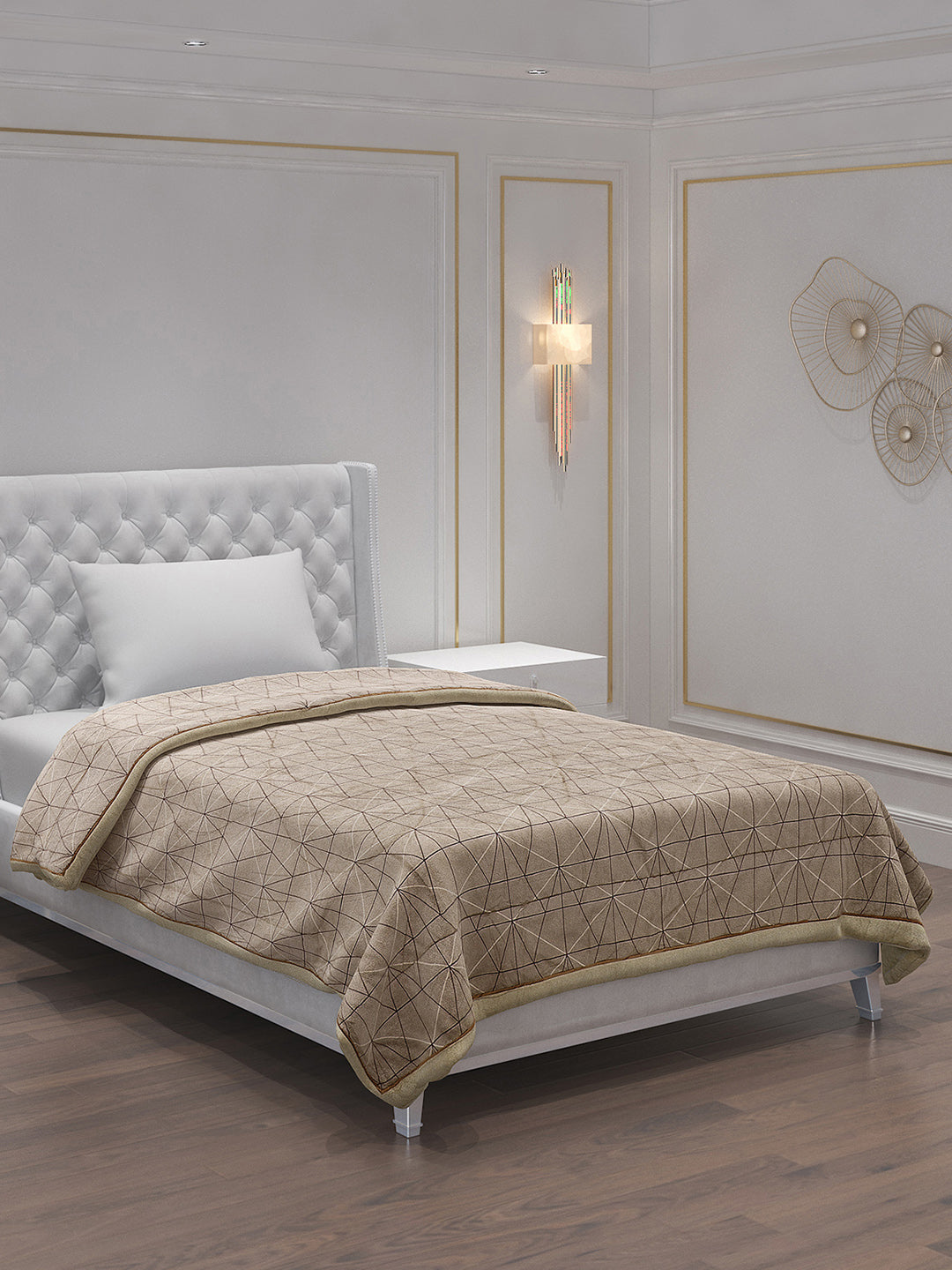Printed 100% Polyster Single Bed Comforter for AC Room