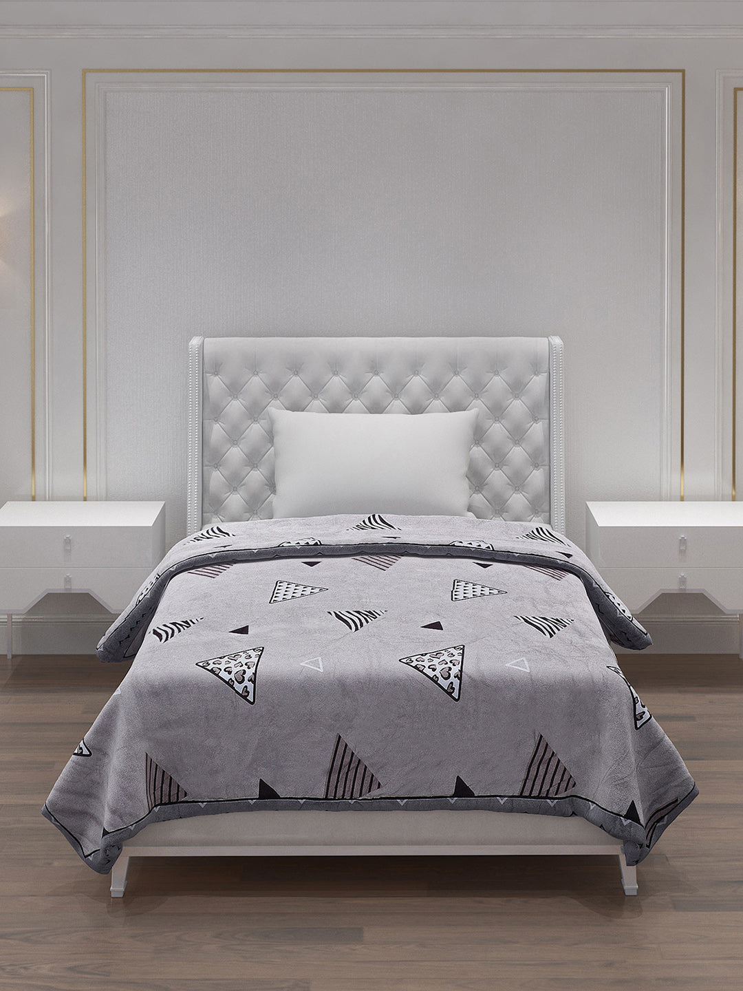 Printed 100% Polyster Single Bed Comforter for AC Room