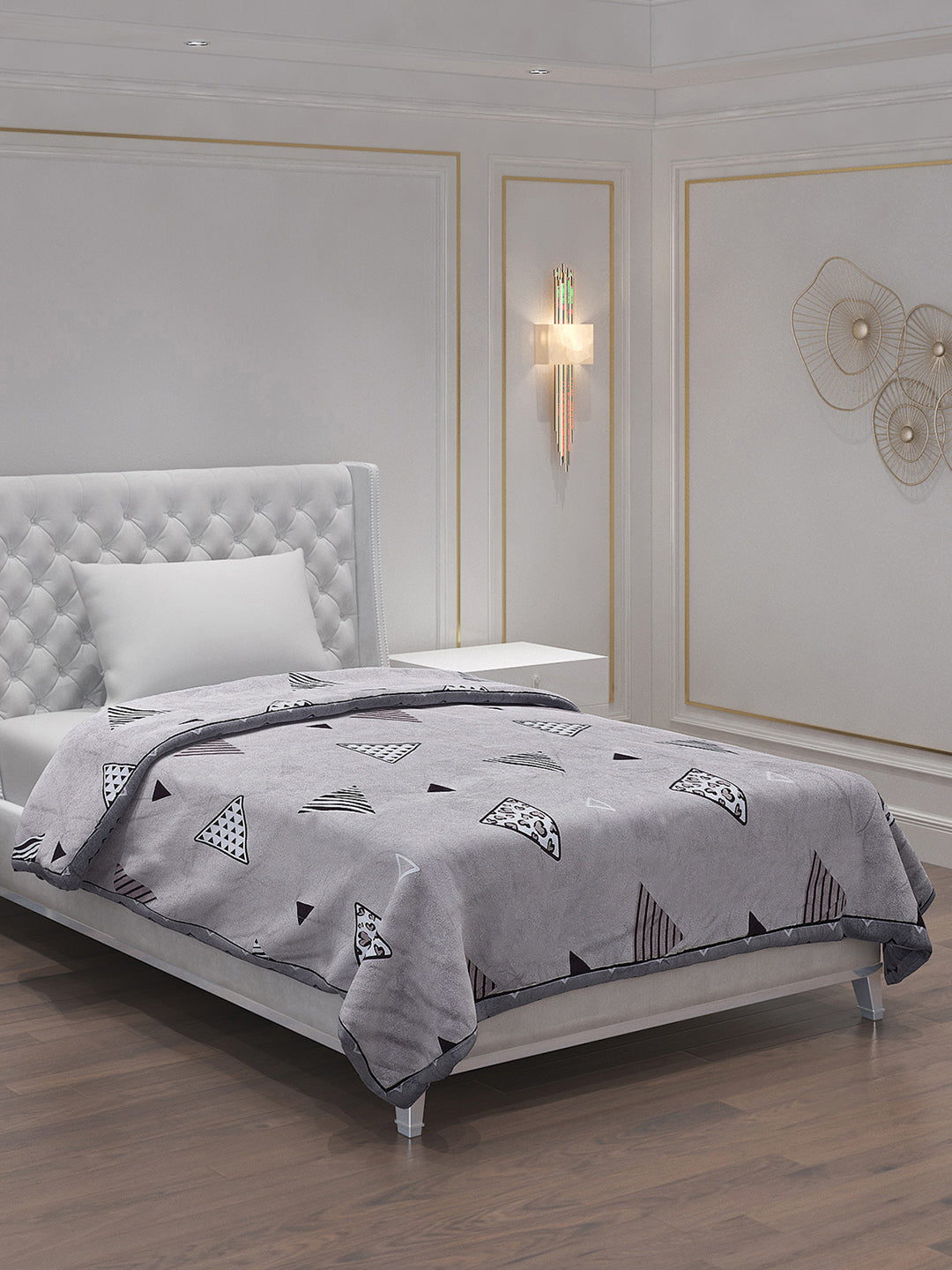 Printed 100% Polyster Single Bed Comforter for AC Room