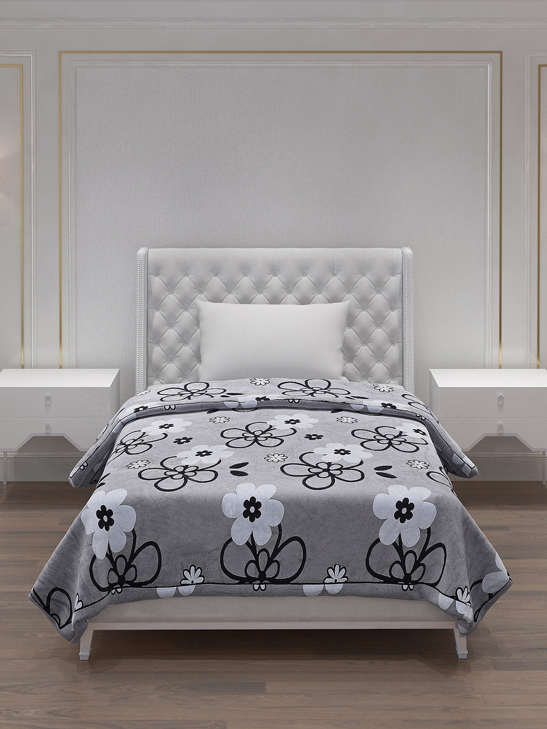 Printed 100% Polyster Single Bed Comforter for AC Room