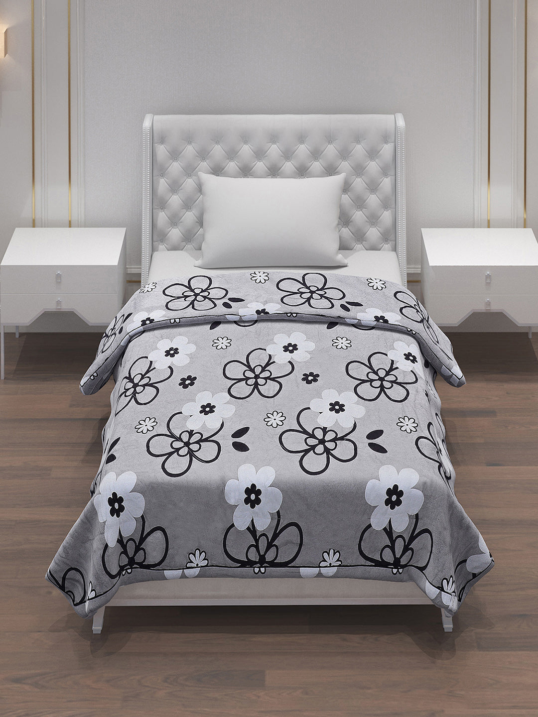 Printed 100% Polyster Single Bed Comforter for AC Room