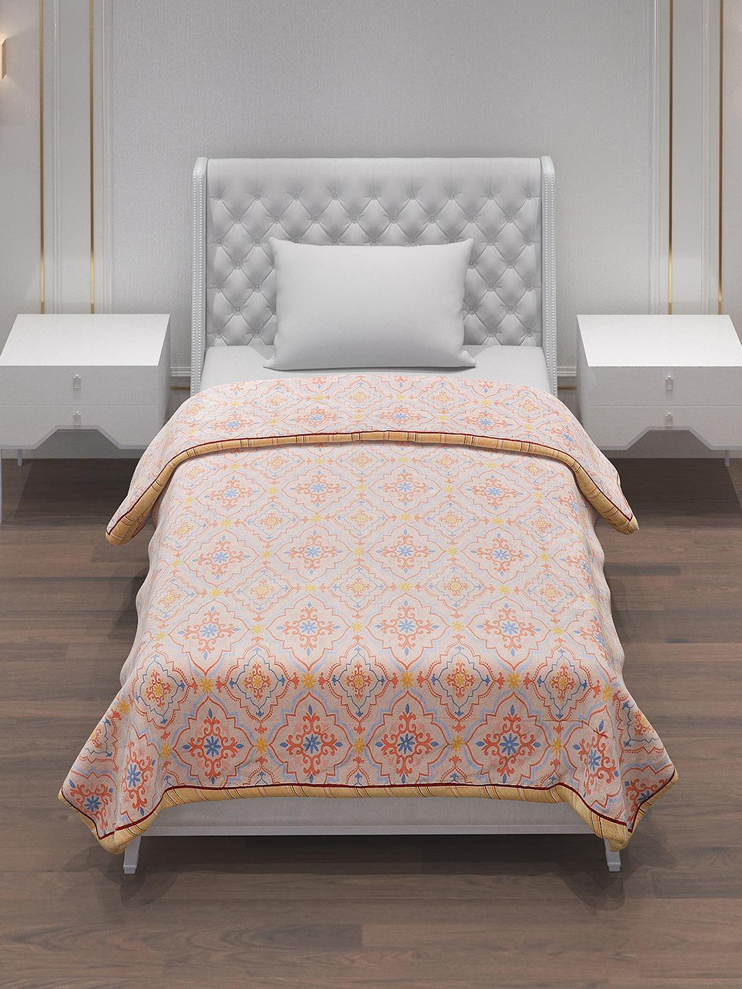 Printed 100% Polyster Single Bed Comforter for AC Room