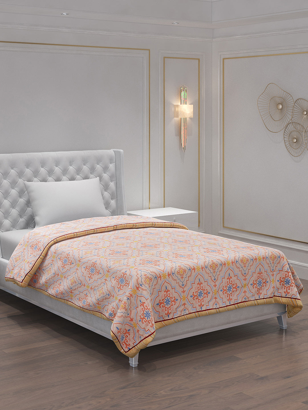 Printed 100% Polyster Single Bed Comforter for AC Room