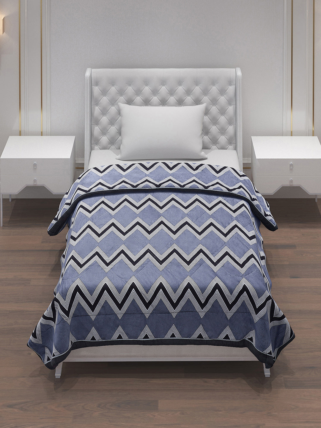 Printed 100% Polyster Single Bed Comforter for AC Room