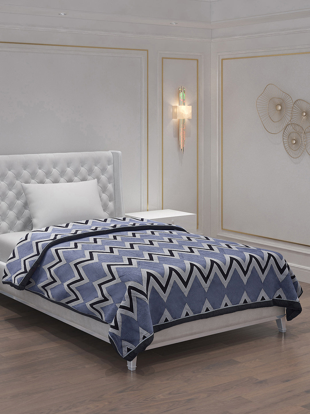 Printed 100% Polyster Single Bed Comforter for AC Room