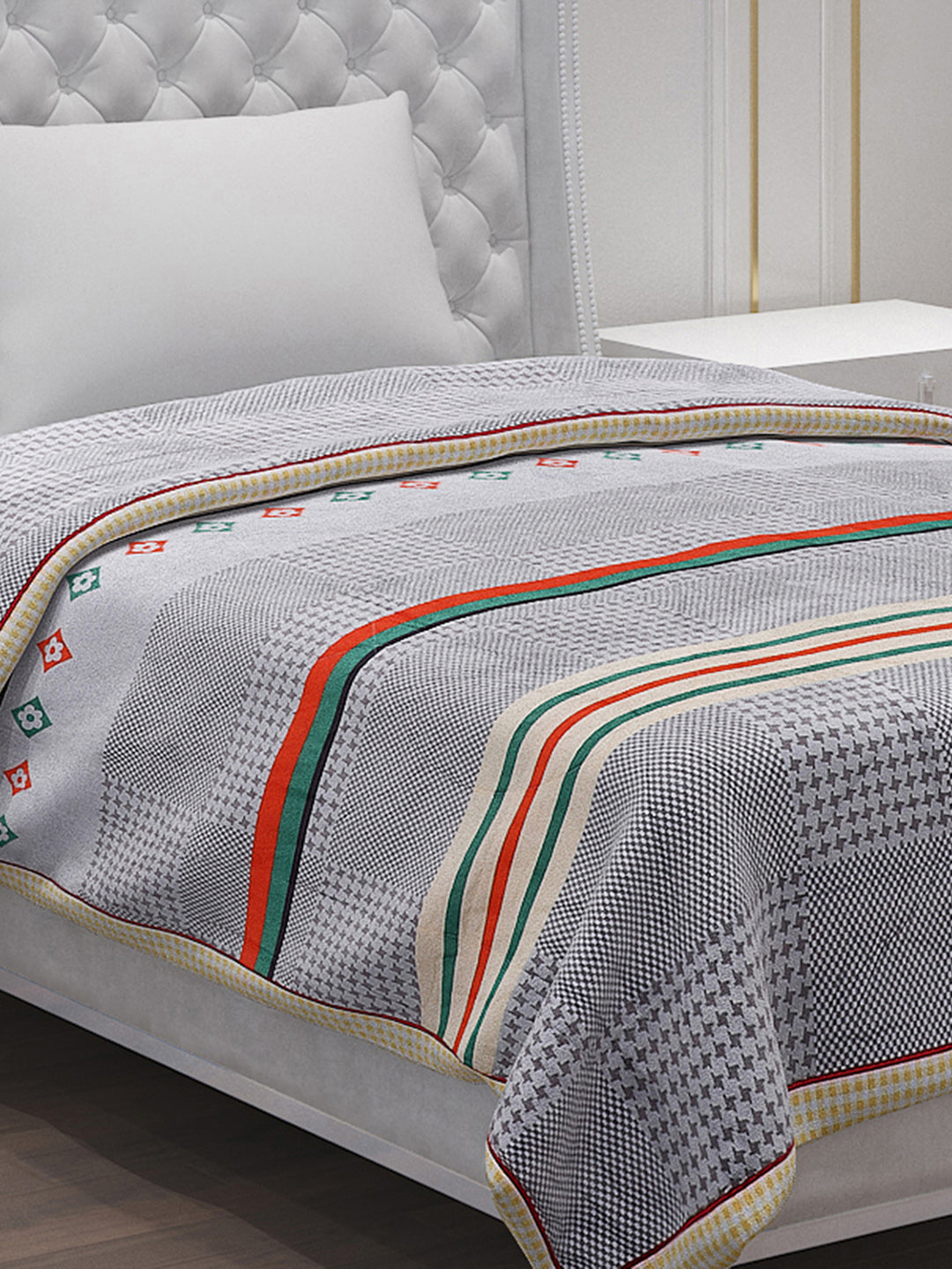 Printed 100% Polyster Single Bed Comforter for AC Room