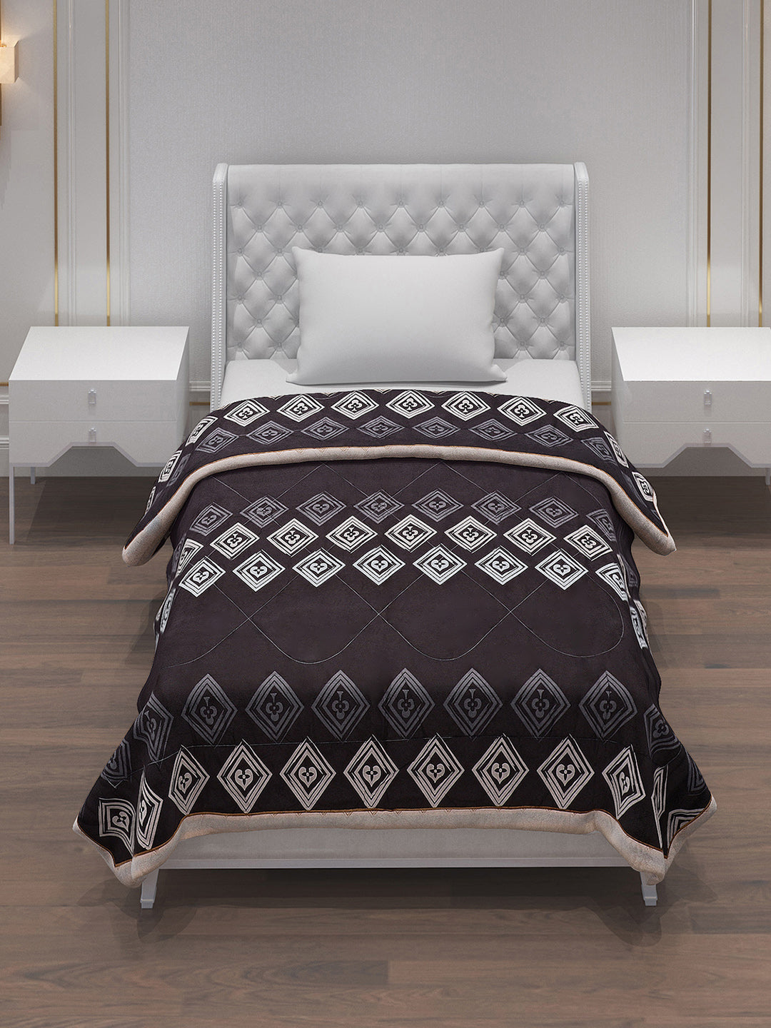 Printed 100% Polyster Single Bed Comforter for AC Room