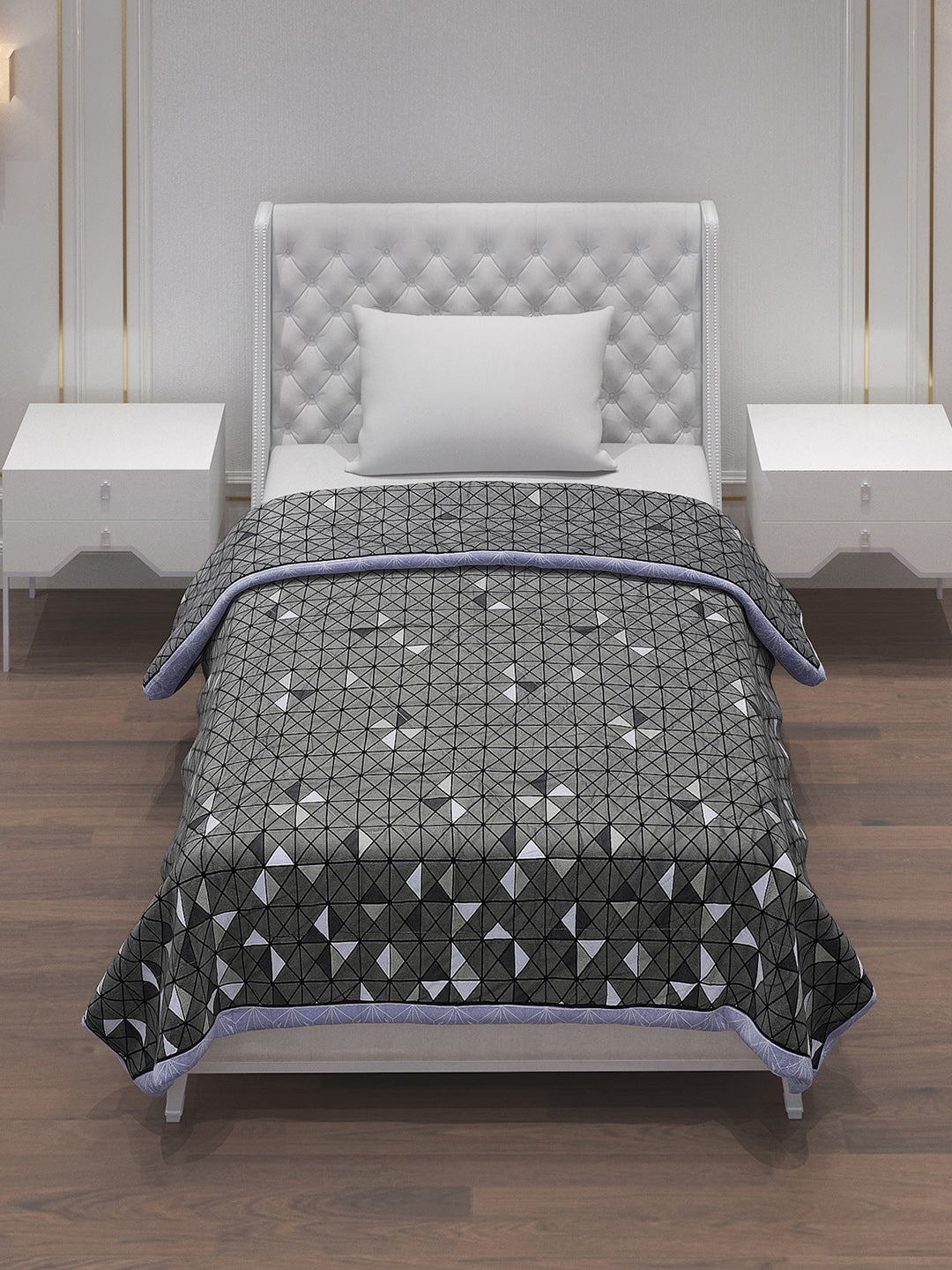 Printed 100% Polyster Single Bed Comforter for AC Room