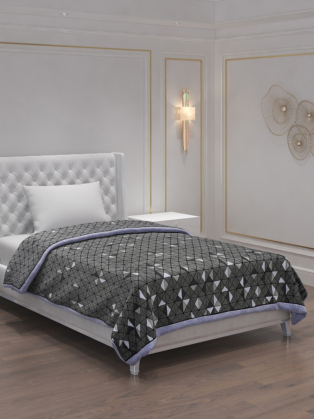 Printed 100% Polyster Single Bed Comforter for AC Room