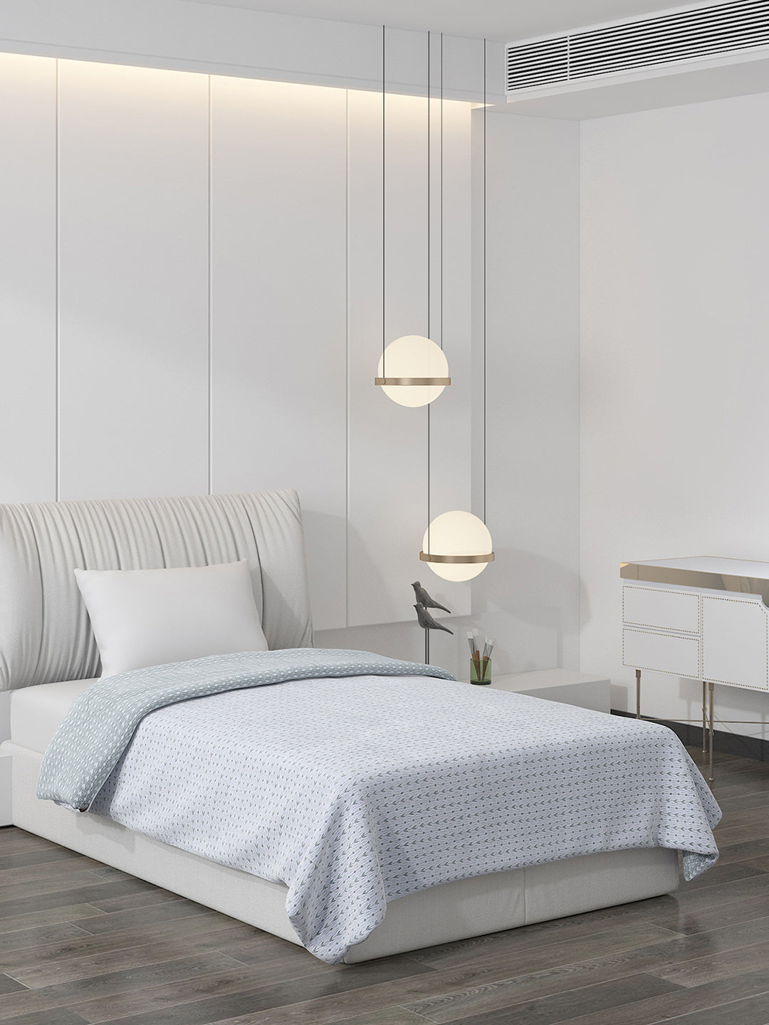 Printed 100% Polyster Single Bed Comforter for AC Room