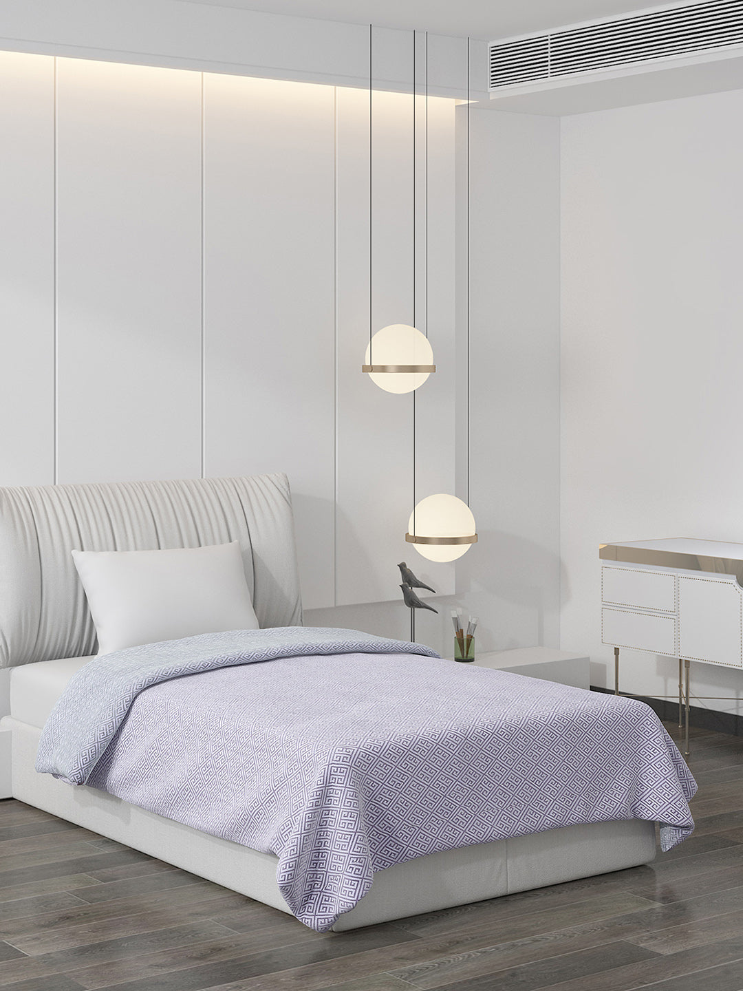 Printed 100% Polyster Single Bed Comforter for AC Room
