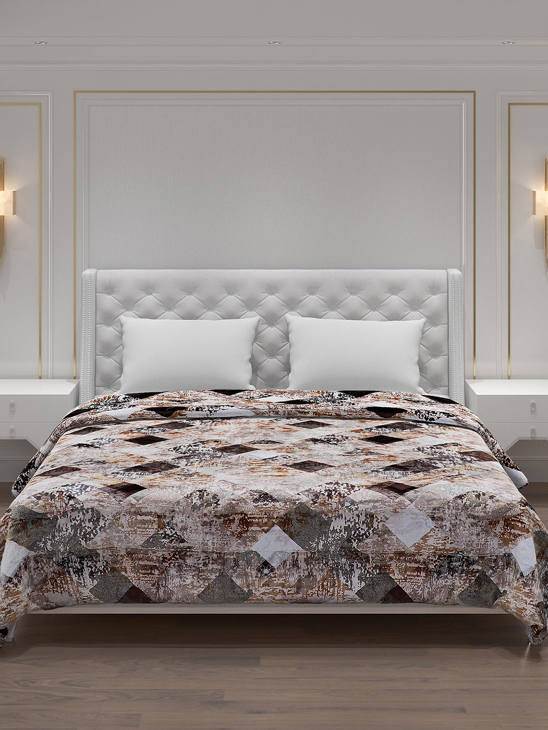 Printed 100% Polyster Double Bed Comforter for Winter