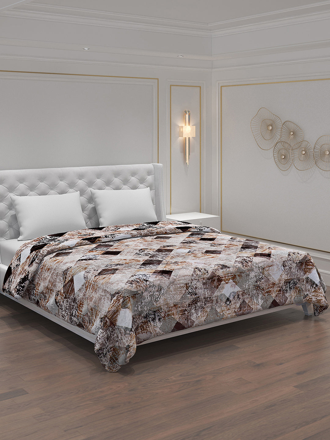 Printed 100% Polyster Double Bed Comforter for Winter