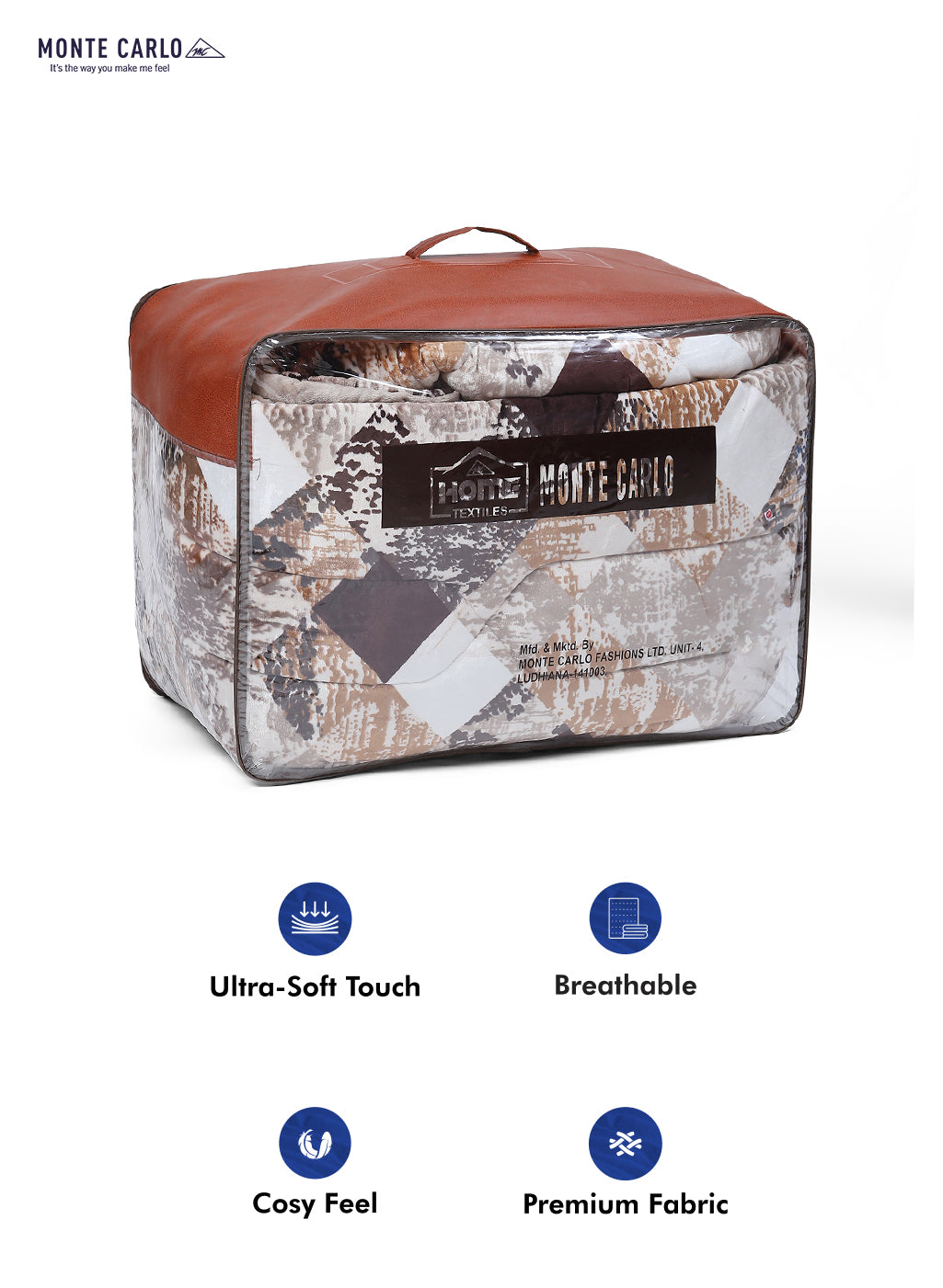Printed 100% Polyster Double Bed Comforter for Winter