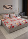 130 GSM Polyester Queen Bedsheet with 2 Pillow Covers