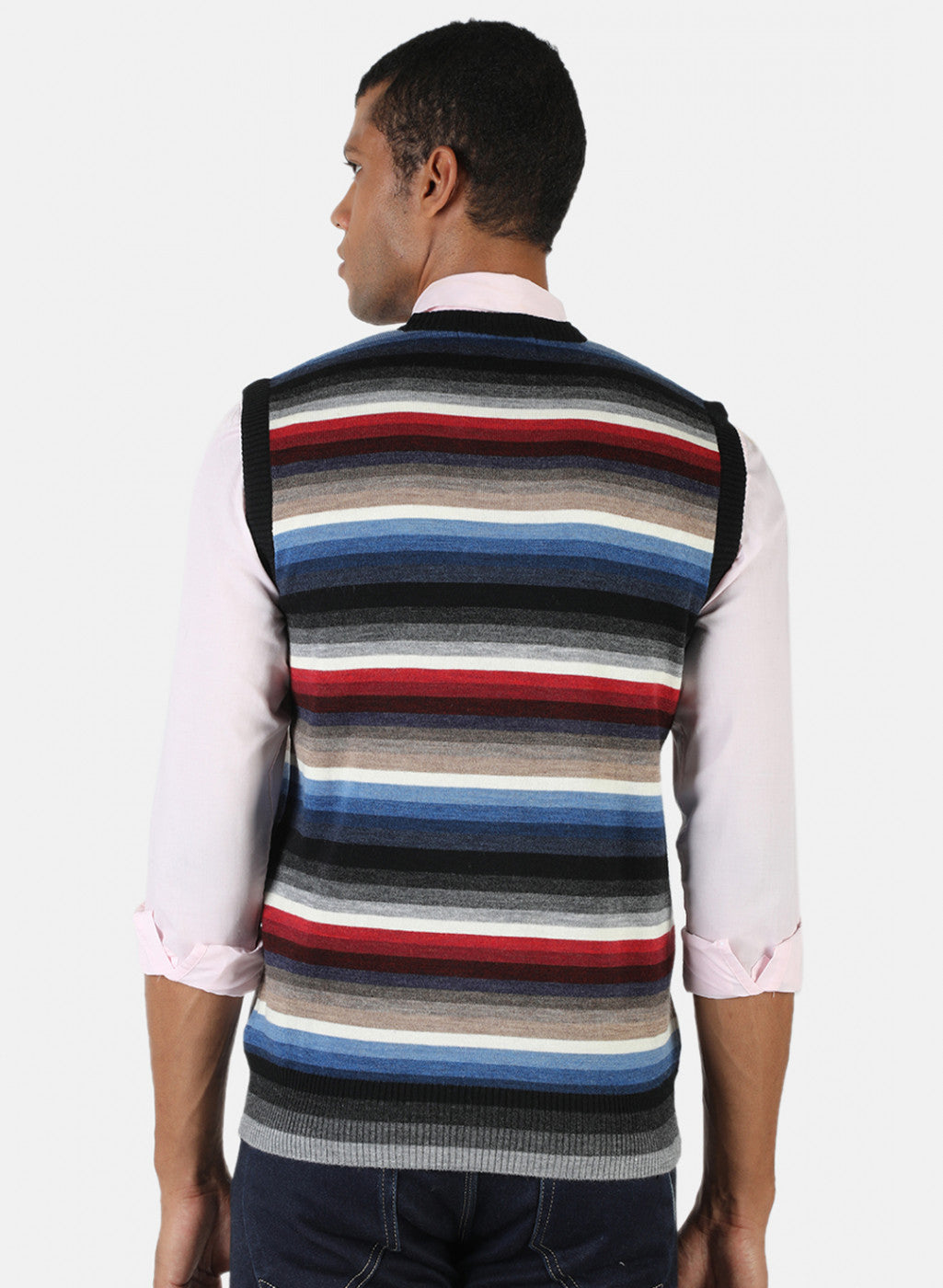 Men Multicolor Solid Sweater