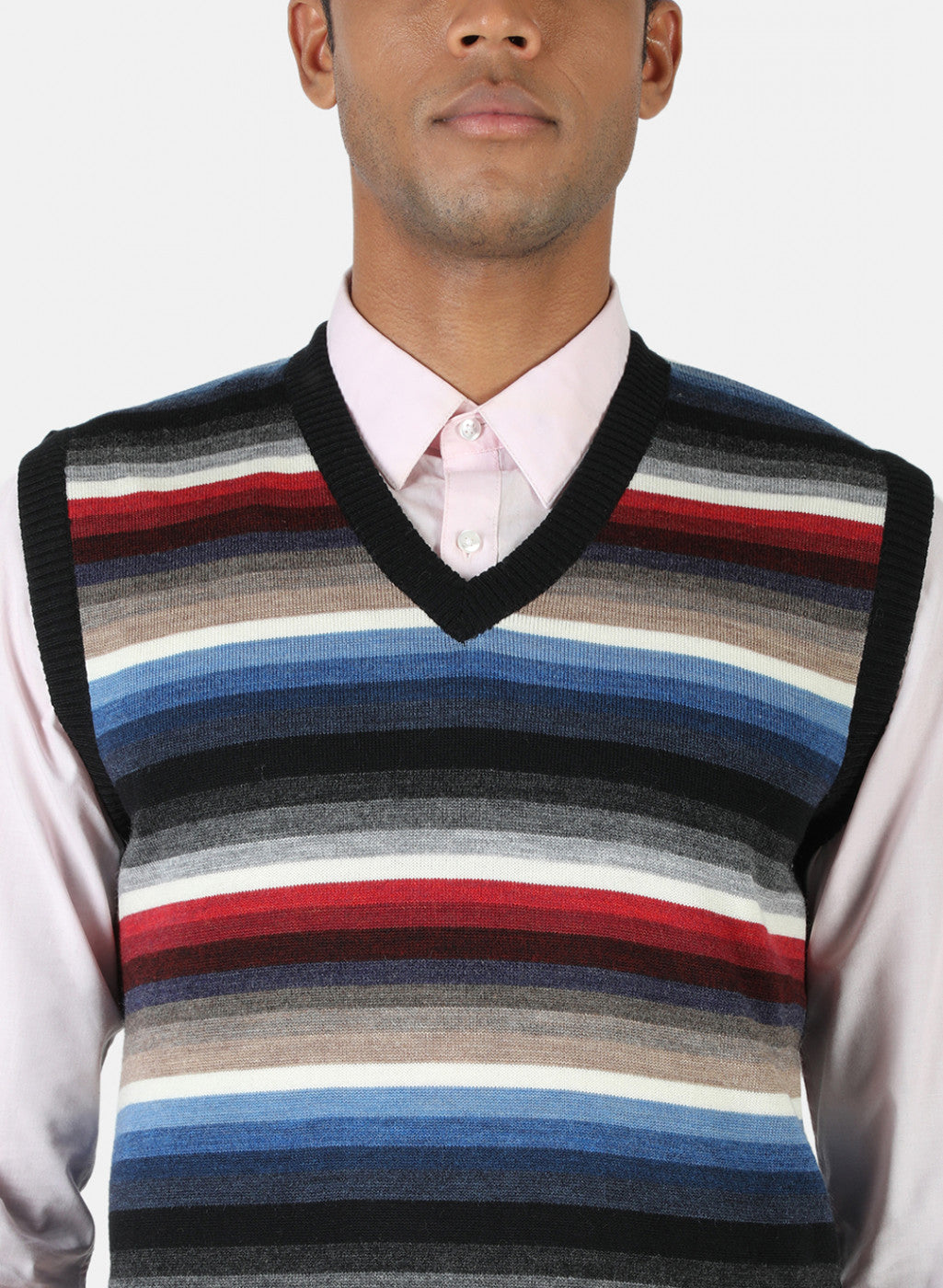 Men Multicolor Solid Sweater