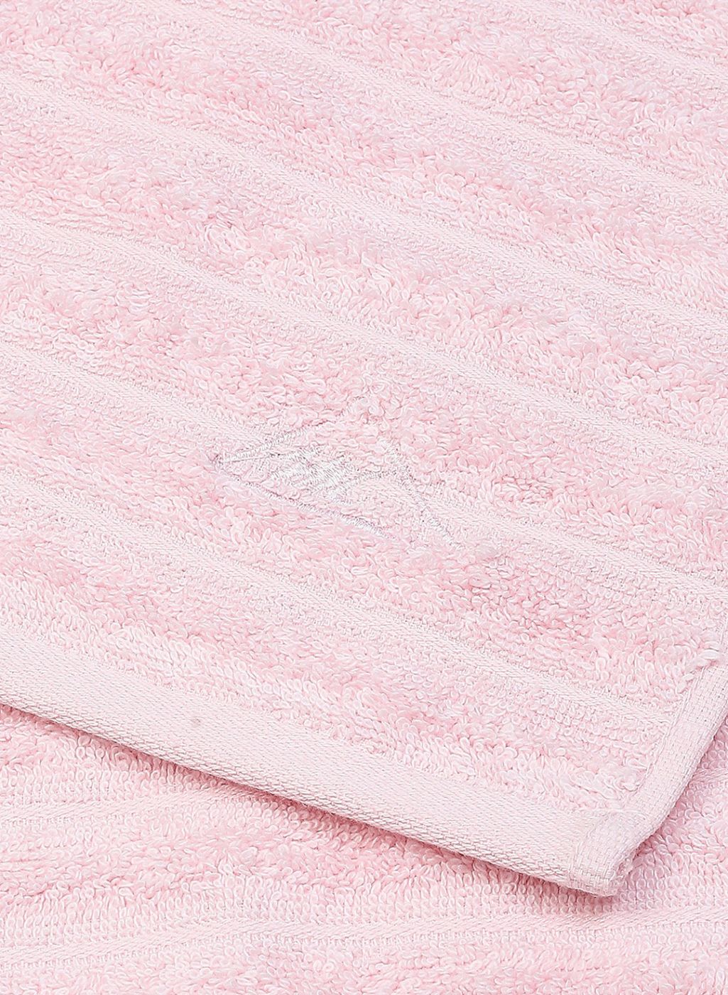 Light Pink Cotton 525 GSM Towel Set Pack of 2 (1 Bath & 1 Hand Towel)