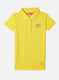 Girls Yellow Plain T-Shirt