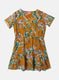 Girls Multi Color Printed Dress