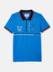 Boys Blue Printed T-Shirt