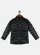 Girls Black Solid Jacket