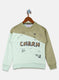 Girls Green Printed Sweatshirt