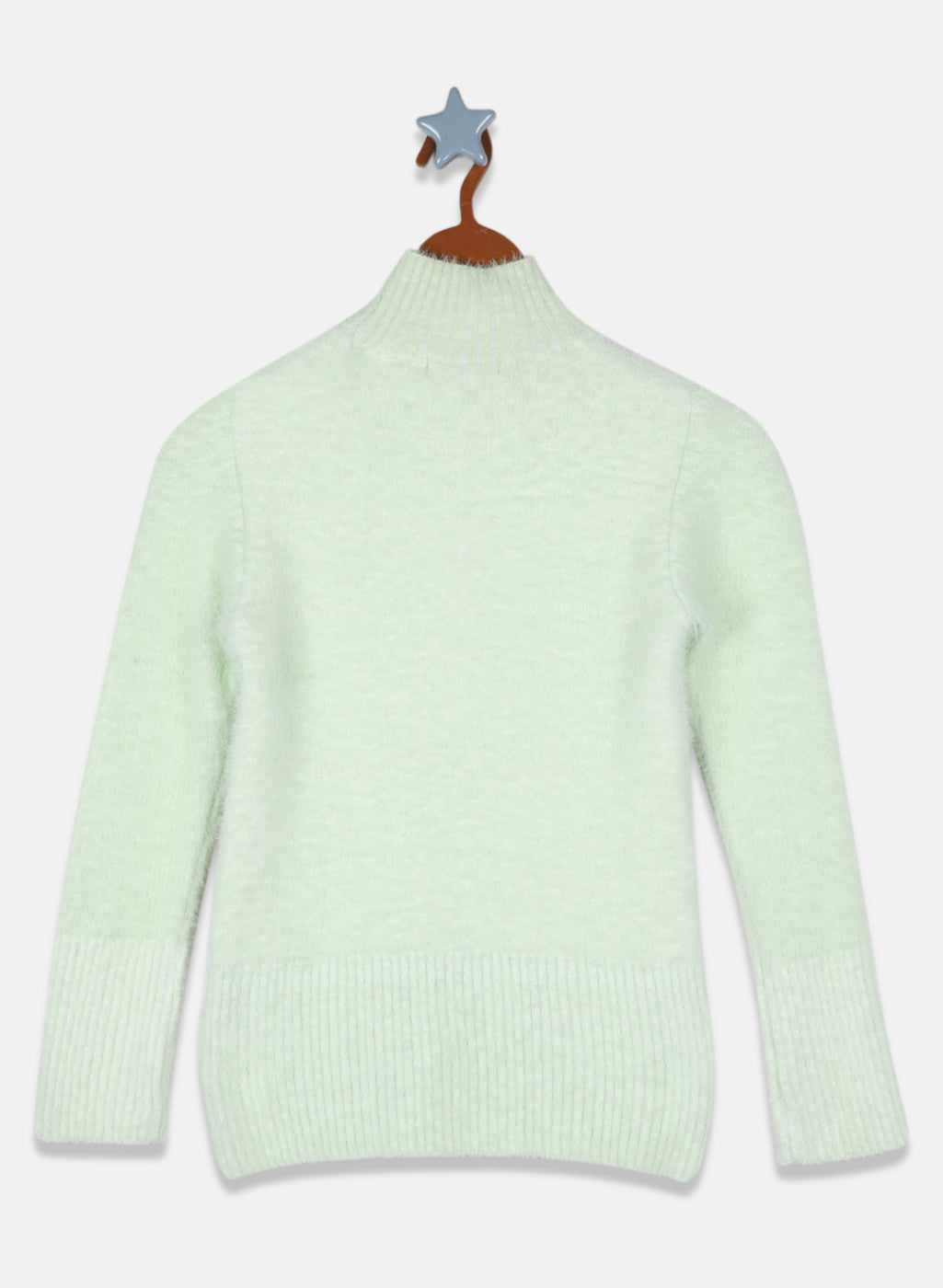Girls Green Solid Top