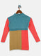 Girls Sea Green Self Design Top