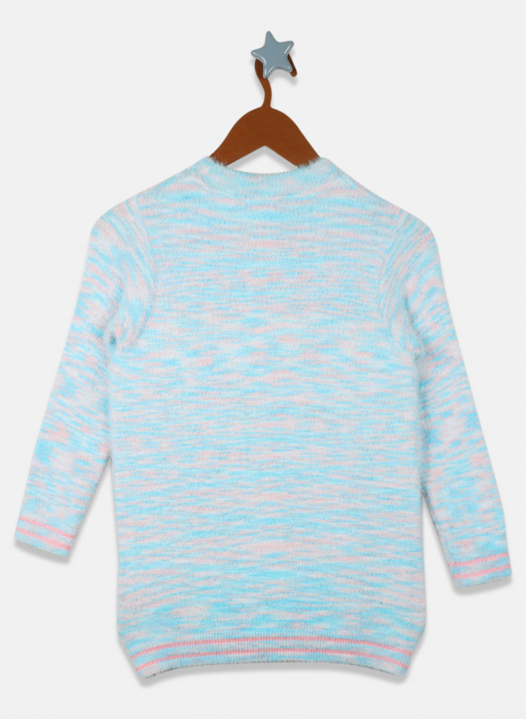 Girls Blue Solid Top