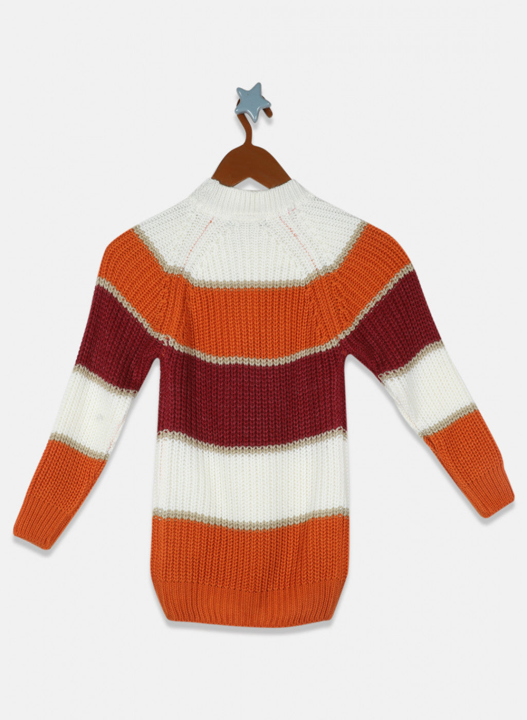 Girls Orange Stripe Top