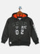 Boys Olive Printed Sweatshirt