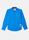 Boys Royal Blue Solid Shirt