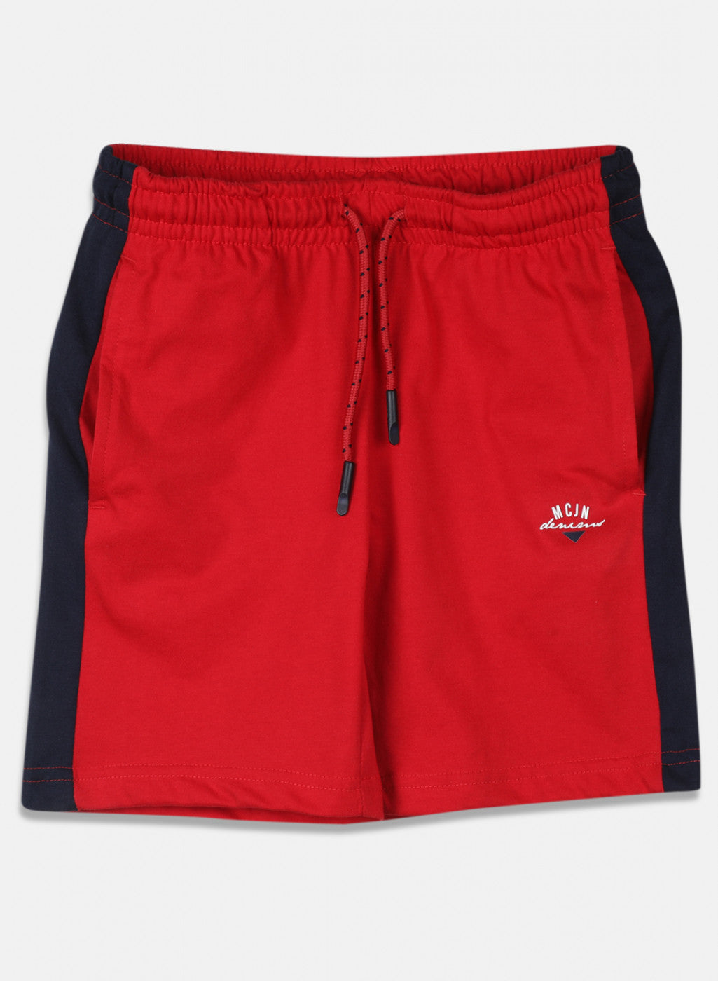 Boys Red Plain Bermuda