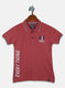 Boys Red Printed T-Shirt