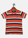 Boys Orange Stripe T-Shirt
