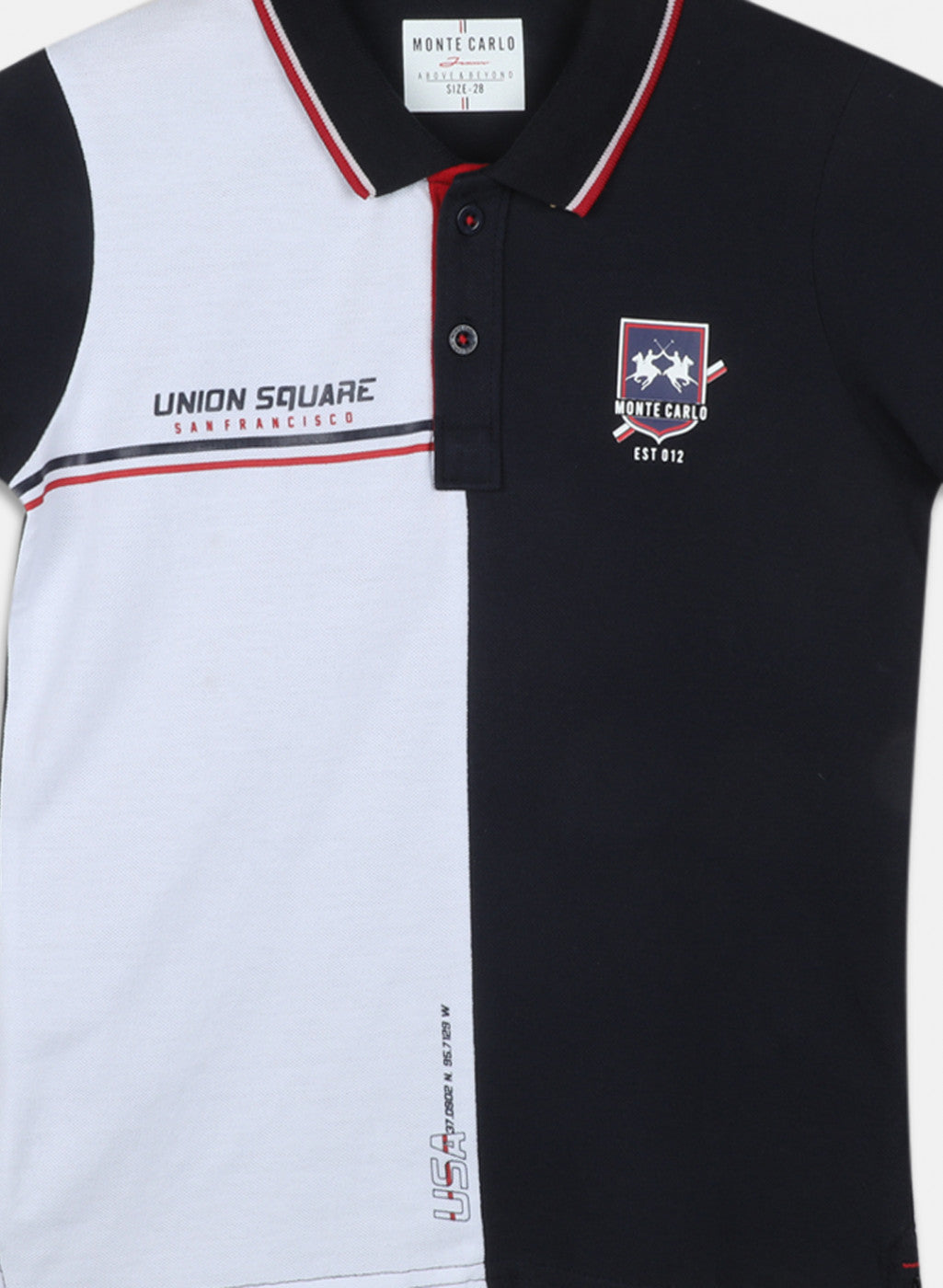 Boys Navy Blue Printed T-Shirt