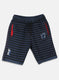 Boys Blue Printed Bermuda