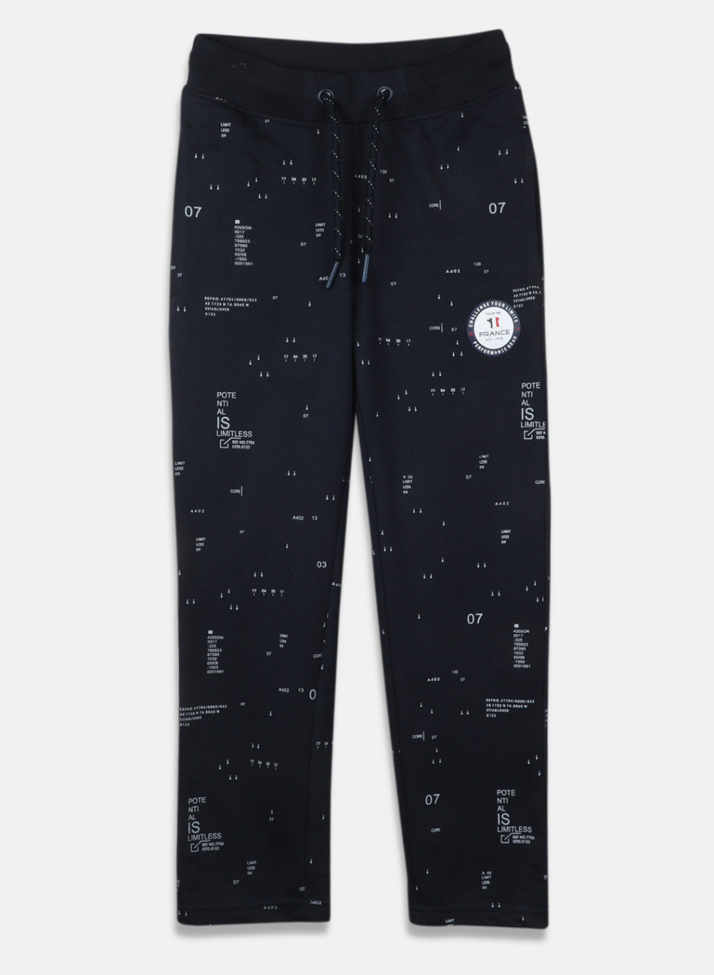 Boys Navy Blue Regular Fit Lower