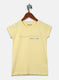 Girls Yellow Printed Top