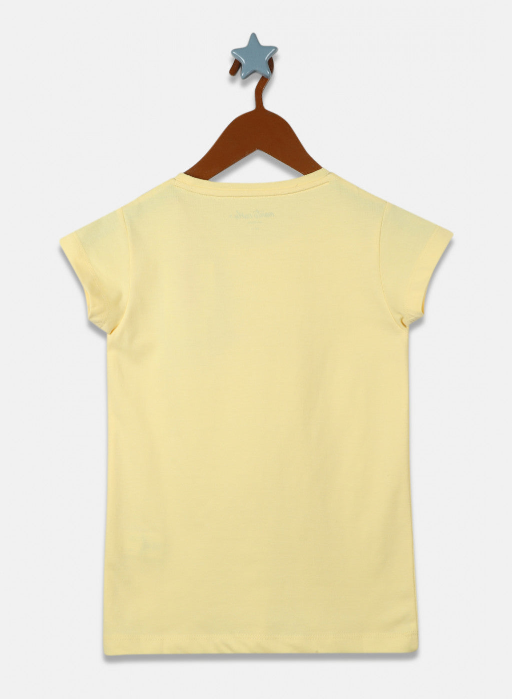 Girls Yellow Printed Top