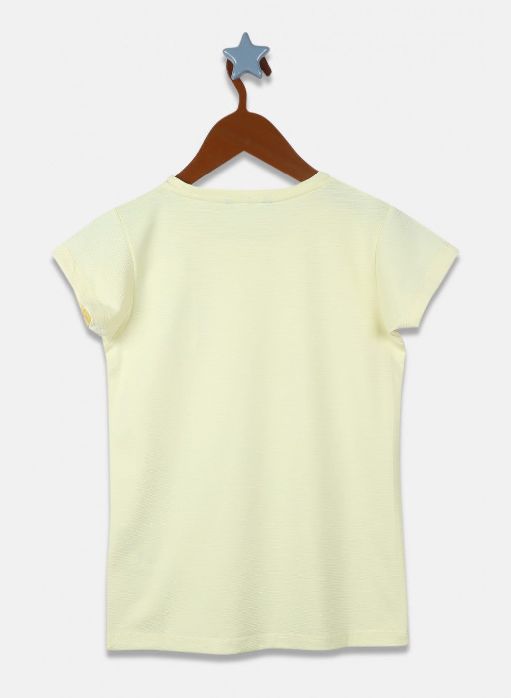 Girls Yellow Printed Top