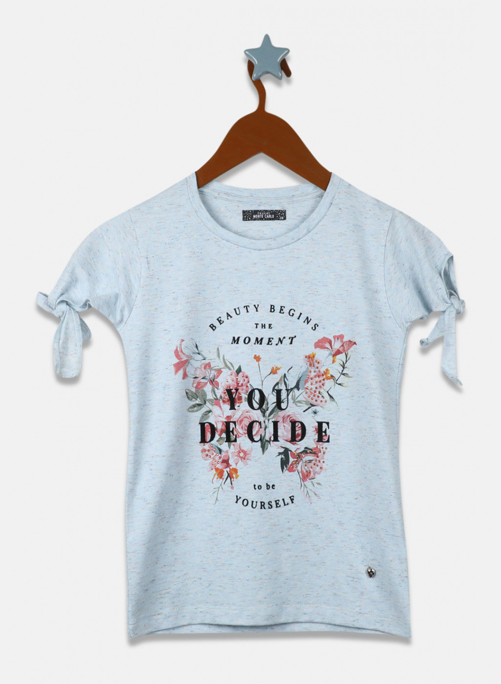 Girls Blue Printed Top