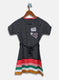 Girls Navy Blue Stripe Dress