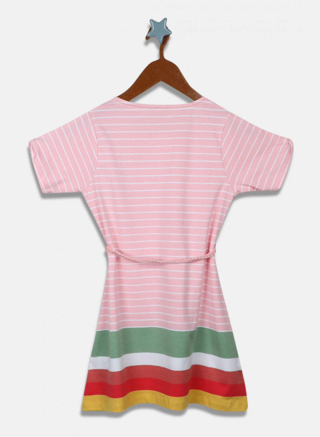 Girls Pink Stripe Dress
